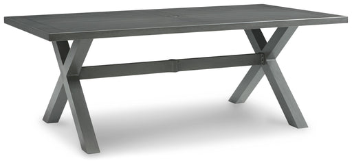 Elite Park - Gray - Rect Dining Table W/Umb Opt Capital Discount Furniture Home Furniture, Home Decor, Furniture