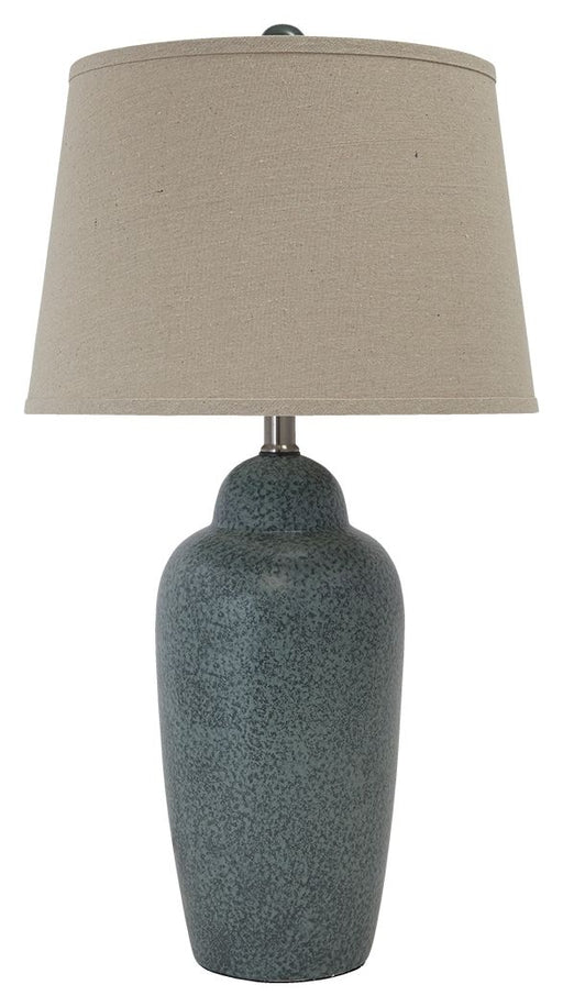 Saher - Green - Ceramic Table Lamp  - Earthy Ceramic Capital Discount Furniture Home Furniture, Furniture Store