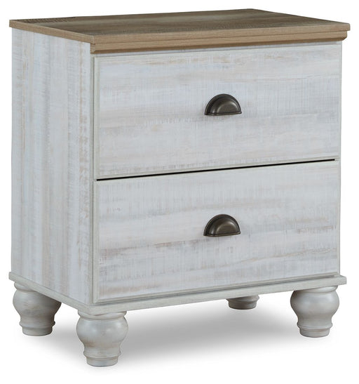 Haven Bay - Brown / Beige - Two Drawer Night Stand Capital Discount Furniture Home Furniture, Home Decor, Furniture