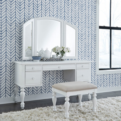 Summer House - 3 Piece Vanity Set - White Capital Discount Furniture Home Furniture, Furniture Store