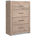 Senniberg - Light Brown - Four Drawer Chest Capital Discount Furniture Home Furniture, Furniture Store