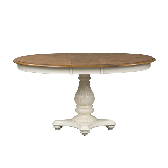 Cumberland Creek - Pedestal Table Set - White Capital Discount Furniture Home Furniture, Home Decor, Furniture