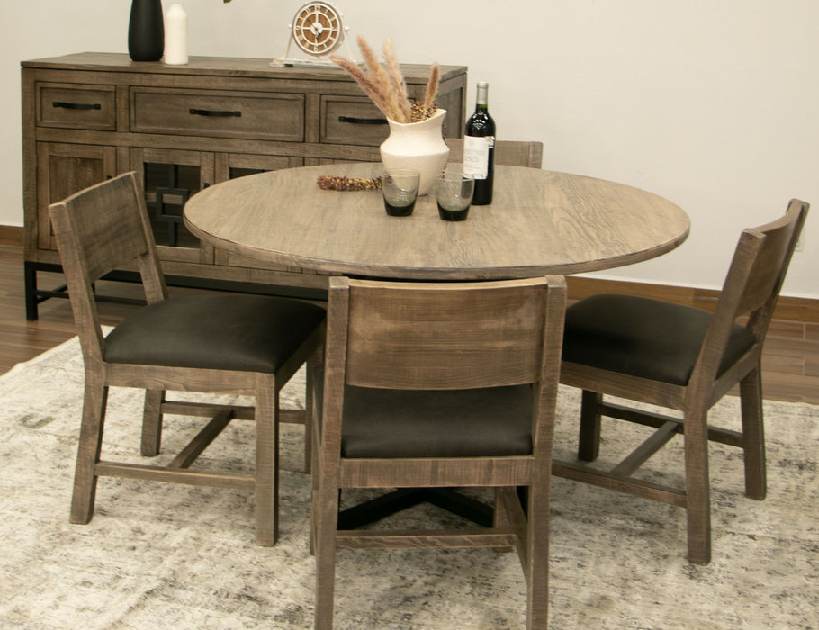 Blacksmith - Round Table - Truffle Brown / Oil Black Capital Discount Furniture Home Furniture, Furniture Store