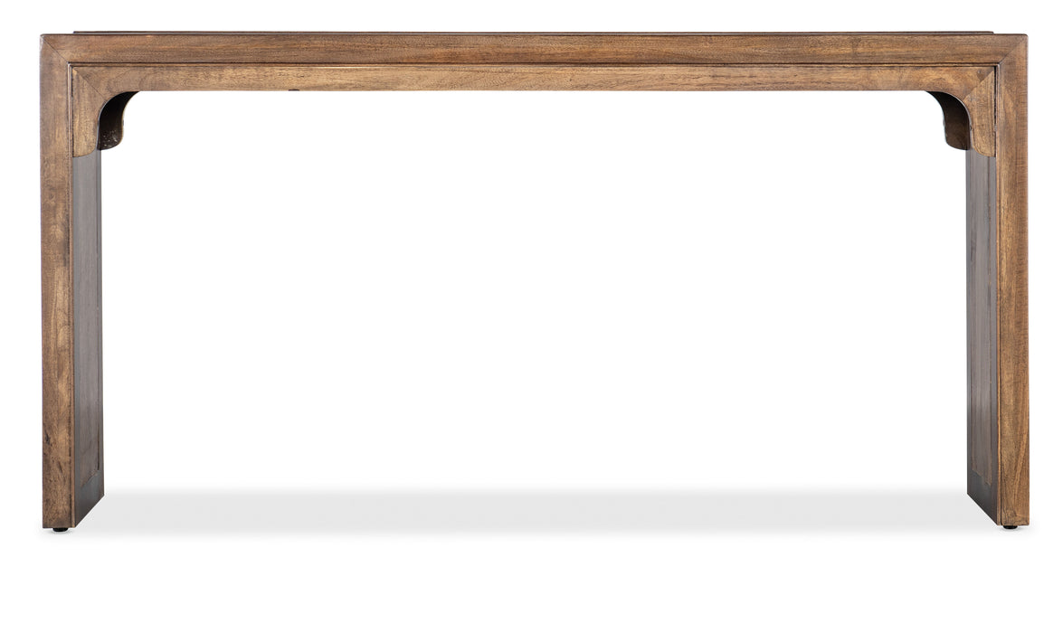 Commerce and Market - Thrace Console Table - Light Brown Capital Discount Furniture Home Furniture, Furniture Store