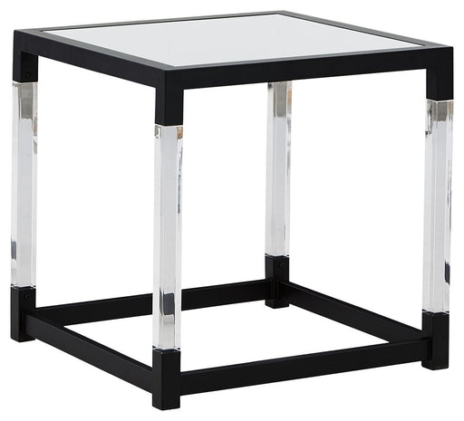 Nallynx - Metallic Gray - Square End Table Capital Discount Furniture Home Furniture, Furniture Store