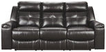 Kempten - Black - Reclining Sofa Capital Discount Furniture Home Furniture, Furniture Store