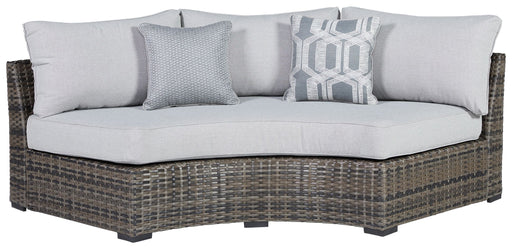 Harbor Court - Gray - Curved Loveseat With Cushion Capital Discount Furniture Home Furniture, Home Decor, Furniture