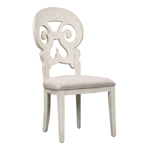 Farmhouse Reimagined - Splat Back Side Chair - White Capital Discount Furniture Home Furniture, Furniture Store