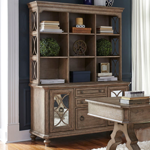Simply Elegant - Credenza & Hutch Set - Light Brown Capital Discount Furniture Home Furniture, Home Decor, Furniture