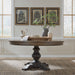 Americana Farmhouse - Optional Pedestal Table - Dark Brown Capital Discount Furniture Home Furniture, Furniture Store