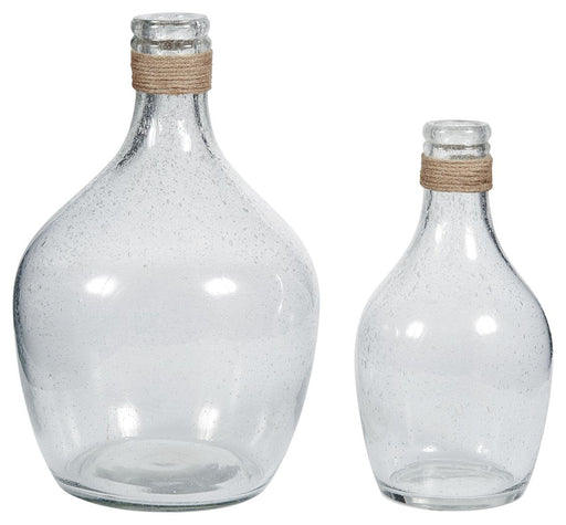 Marcin - Clear - Vase Set (Set of 2) Capital Discount Furniture Home Furniture, Furniture Store