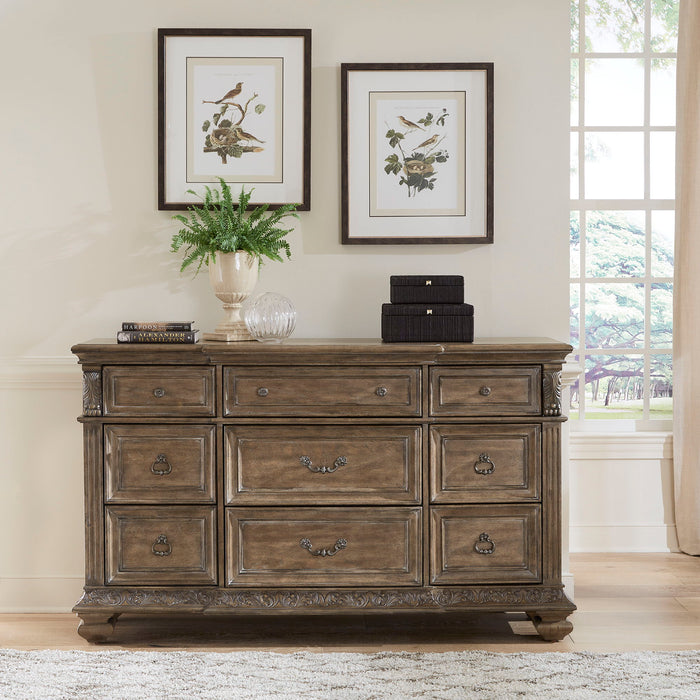Carlisle Court - 9 Drawer Dresser - Medium Brown Capital Discount Furniture Home Furniture, Home Decor, Furniture
