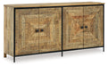 Camney - Brown / Black - Accent Cabinet Capital Discount Furniture Home Furniture, Furniture Store