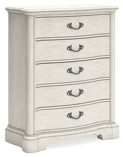 Arlendyne - Antique White - Five Drawer Chest Capital Discount Furniture Home Furniture, Home Decor, Furniture