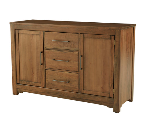 Crafted Cherry - Three Drawer Two Door Server - Medium Cherry Capital Discount Furniture Home Furniture, Furniture Store