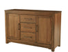 Crafted Cherry - Three Drawer Two Door Server - Medium Cherry Capital Discount Furniture Home Furniture, Furniture Store