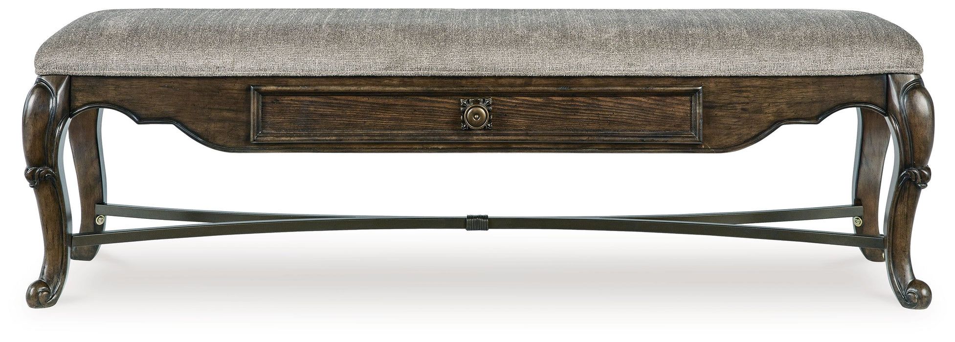 Maylee - Dark Brown - Upholstered Storage Bench Capital Discount Furniture Home Furniture, Furniture Store