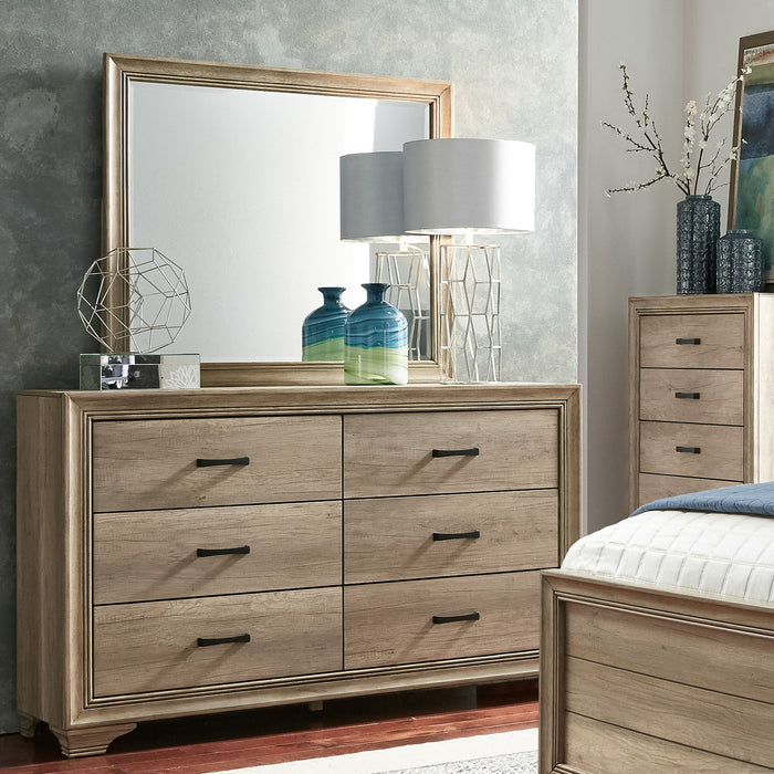 Sun Valley - Dresser & Mirror - Light Brown Capital Discount Furniture Home Furniture, Home Decor, Furniture