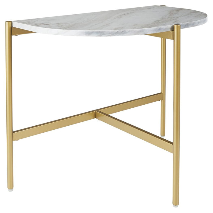 Wynora - White / Gold - Chair Side End Table Capital Discount Furniture Home Furniture, Furniture Store