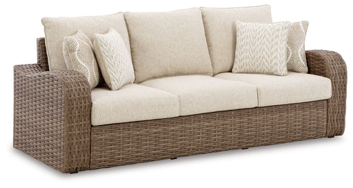 Sandy Bloom - Beige - Sofa With Cushion Capital Discount Furniture Home Furniture, Home Decor, Furniture