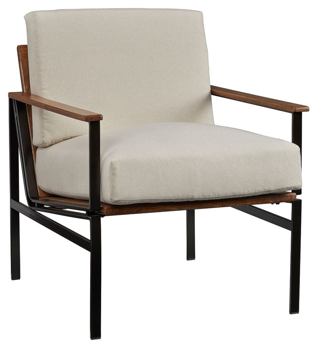 Tilden - Ivory / Brown - Accent Chair Capital Discount Furniture Home Furniture, Furniture Store