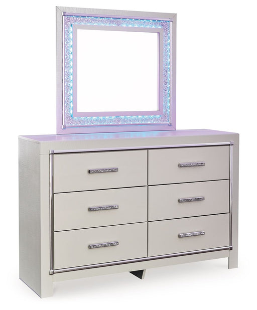 Zyniden - Silver - Dresser And Mirror Capital Discount Furniture Home Furniture, Home Decor, Furniture