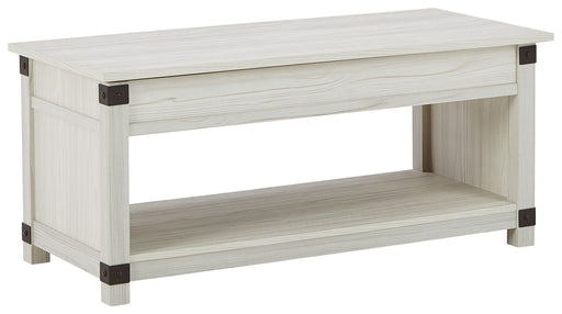 Bayflynn - Whitewash - Rect Lift Top Cocktail Table Capital Discount Furniture Home Furniture, Furniture Store