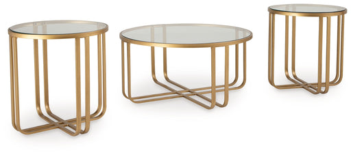 Milloton - Gold - Occasional Table Set (Set of 3) Capital Discount Furniture Home Furniture, Furniture Store