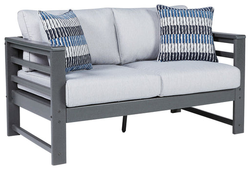 Amora - Charcoal Gray - Loveseat W/Cushion Capital Discount Furniture Home Furniture, Home Decor, Furniture