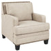 Claredon - Linen - Chair Capital Discount Furniture Home Furniture, Furniture Store