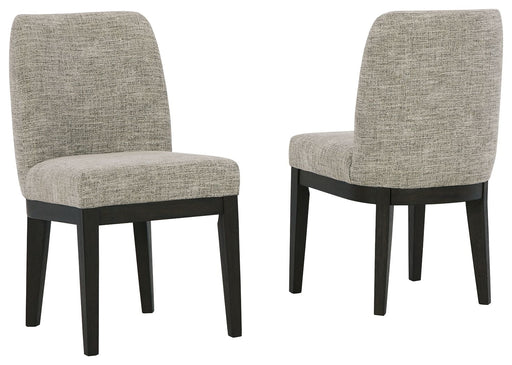 Burkhaus - Dark Brown - Dining Uph Side Chair Capital Discount Furniture Home Furniture, Furniture Store