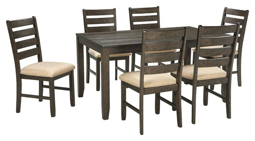 Rokane - Brown - Dining Room Table Set (Set of 7) Capital Discount Furniture Home Furniture, Furniture Store