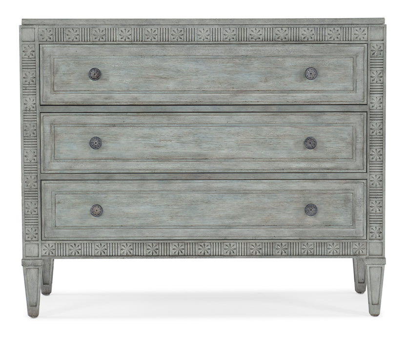 Charleston - Three-Drawer Chest - LIght Blue Capital Discount Furniture Home Furniture, Furniture Store