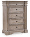 Blairhurst - Light Grayish Brown - Five Drawer Chest Capital Discount Furniture Home Furniture, Furniture Store