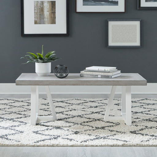 Palmetto Heights - Rectangular Cocktail Table - White Capital Discount Furniture Home Furniture, Furniture Store