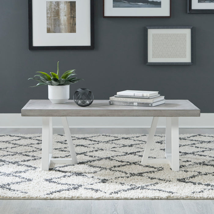 Palmetto Heights - Rectangular Cocktail Table - White Capital Discount Furniture Home Furniture, Furniture Store