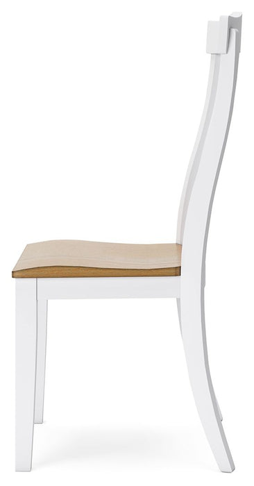 Ashbryn - White / Natural - Dining Room Side Chair Capital Discount Furniture Home Furniture, Furniture Store