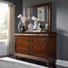 Rustic Traditions - Dresser & Mirror - Dark Brown Capital Discount Furniture Home Furniture, Furniture Store