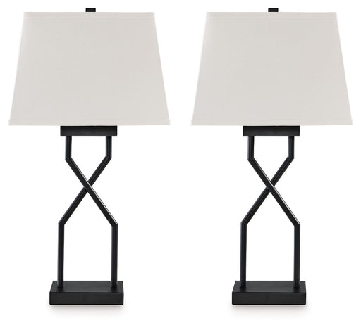 Brookthrone - Black - Metal Table Lamp (Set of 2) Capital Discount Furniture Home Furniture, Furniture Store