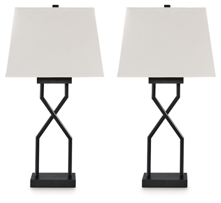 Brookthrone - Black - Metal Table Lamp (Set of 2) Capital Discount Furniture Home Furniture, Furniture Store