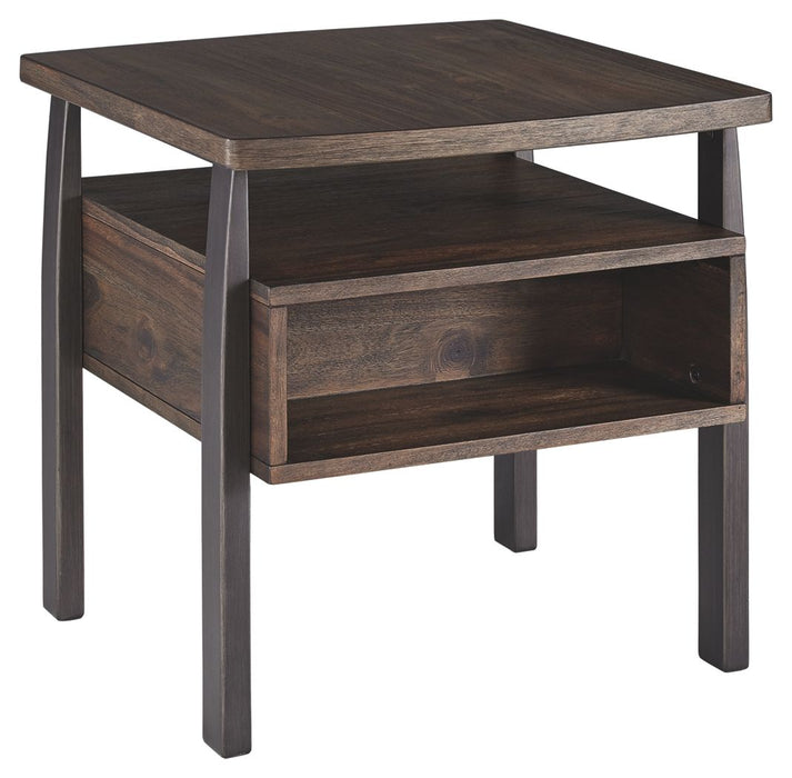 Vailbry - Dark Brown - Rectangular End Table Capital Discount Furniture Home Furniture, Furniture Store