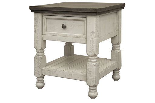 Stone - End Table With 1 Drawer And Shelf - Beige Capital Discount Furniture Home Furniture, Furniture Store