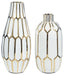 Mohsen - Gold Finish / White - Vase Set (Set of 2) Capital Discount Furniture Home Furniture, Furniture Store