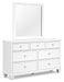 Fortman - White - Dresser And Mirror Capital Discount Furniture Home Furniture, Furniture Store