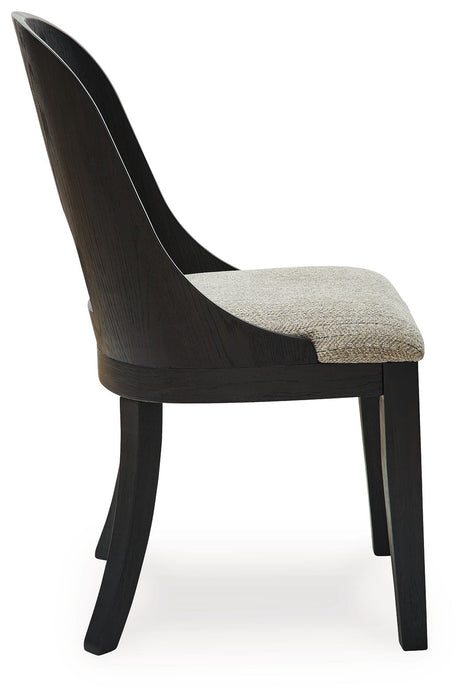 Rowanbeck - Gray / Black - Dining Upholstered Side Chair Capital Discount Furniture Home Furniture, Furniture Store