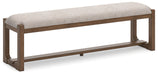 Cabalynn - Oatmeal / Light Brown - Large Uph Dining Room Bench Capital Discount Furniture Home Furniture, Furniture Store