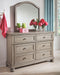Lettner - Light Gray - 6 Drawer Dresser, Mirror Capital Discount Furniture Home Furniture, Furniture Store