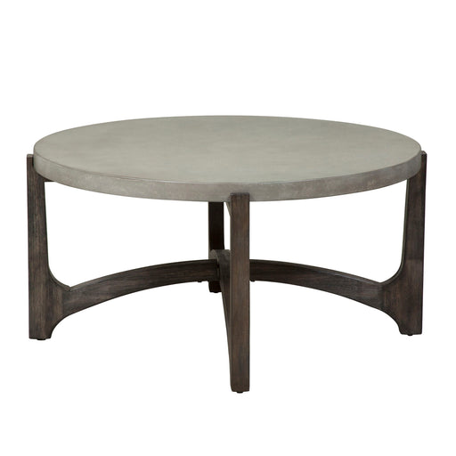 Cascade - Round Cocktail Table - Dark Brown Capital Discount Furniture Home Furniture, Furniture Store