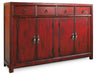 58" Asian Cabinet - Red Capital Discount Furniture