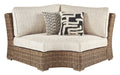 Beachcroft - Beige - Curved Corner Chair W/Cushion Capital Discount Furniture Home Furniture, Furniture Store